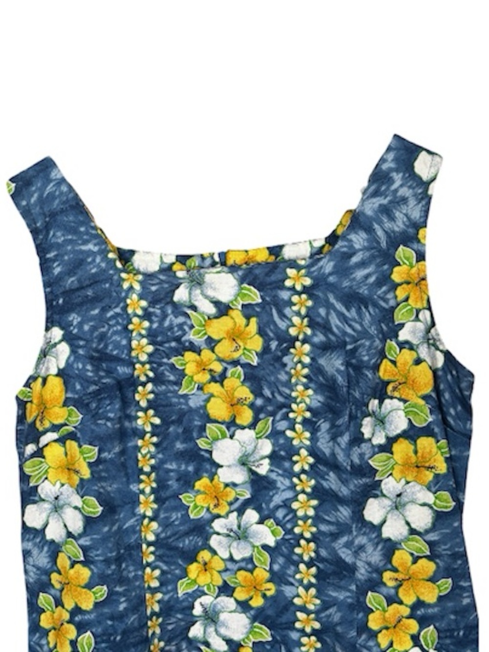 Vintage 90s Reitmans Hawaiian Hibiscus Floral Cotton Mini Dress Size 9 - Picture 6 of 10